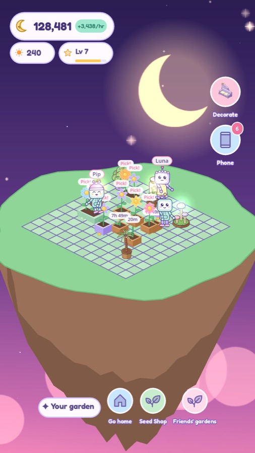 Moon garden island